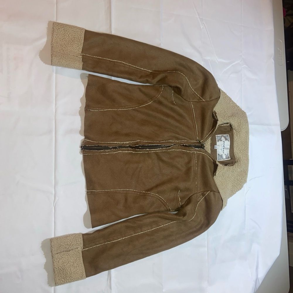 Poetry Brown and Cream Jacket